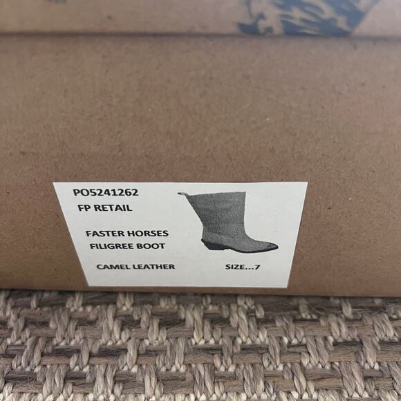 Free People Faster Horses Filigree Boots Sz 7 - Picture 2 of 7